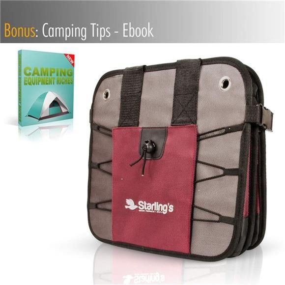 Car Trunk Organizer - Durable Storage SUV Cargo Organizer Adjustable, Bordeaux - Picture 6 of 6